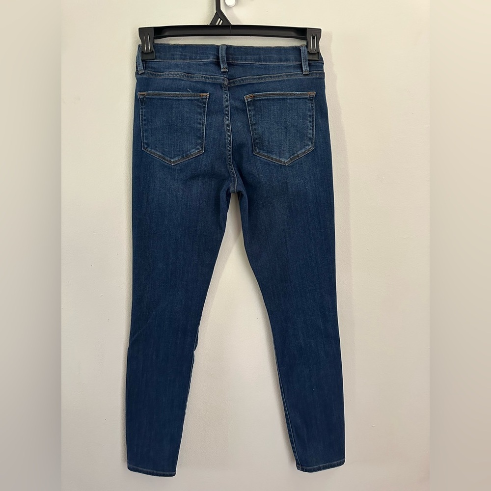 Frame Le High Skinny Jeans Dark Wash Blue Size 27 - Picture 5 of 11